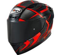 Suomy TX-Pro Advance Carbon, casco integrale XL male Nero/Rosso Fluo