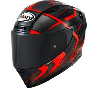 Suomy TX-Pro Advance Carbon, casco integrale XL male Nero/Rosso Fluo