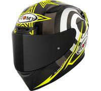 Suomy TX-Pro Neil Hodgson Replica Casco, nero-bianco-giallo, taglia XS per maschi