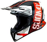 Suomy X-Wing Amped, casco a croce M male Nero/Rosso/Bianco