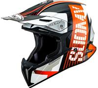 Suomy X-Wing Amped, casco a croce M male Nero/Arancione/Bianco