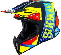 Suomy Casco Off-Road X-Wing Amped Nero/Giallo/Rosso/Azzurro XS Uomo