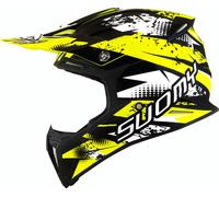 Suomy X-Wing Gap Casco Motocross, giallo/nero/bianco, Taglia XL
