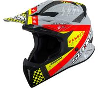 Suomy X-Wing Jetfighter, casco a croce XL male Opaco Grigio/Giallo/Rosso
