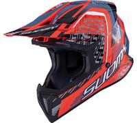 Suomy X-Wing Motley, casco da motocross L female Nero/Rosso/Grigio/Bianco