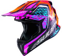Suomy X-Wing Motley Casco da motocross, nero/rosso/viola, Taglia XXL (63)