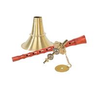Suona Con Foro Medio Non Fisso In Mogano, Suona Con Ciotola In Ottone Con Melodia Non Fissa (Color : 31cm)