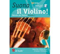 Suona il Violino! Vol. 1, position 1 + tracce audio accessibili online. TESTO IN ITALIANO. DE HASKE PUBLISHING