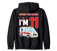 Suona l'allarme Ho 11 Anni, Compleanno, Ambulanza per Bambini Felpa con Cappuccio