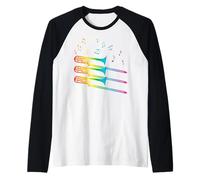 Suona Trombone Arcobaleno LGBTQ+ Musicisti Gay trombonista Maglia con Maniche Raglan