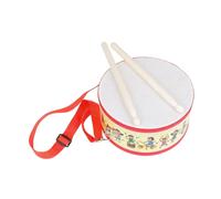 Suonare il tamburo a doppia faccia con le bacchette per materiale scolastico