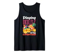 Suonare l'ukulele è Il Mio superpotere Giocatore Musicale Hawaiano Canotta