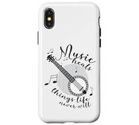 Suonatore di banjo String-Instrument, detti divertenti Banjo Custodia per iPhone X/XS