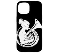 Suonatrice di tuba orchestra banda militare Custodia per iPhone 15