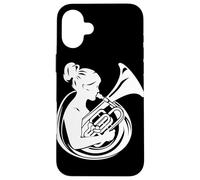 Suonatrice di tuba orchestra banda militare Custodia per iPhone 16 Plus