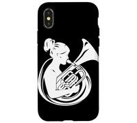 Suonatrice di tuba orchestra banda militare Custodia per iPhone X/XS