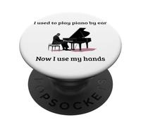 Suonavo il pianoforte a orecchio, ora uso le mie mani PopSockets PopGrip Adesivo
