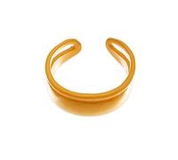 Suoneria Campanello 4 Anelli cavi con anello di lacca di caramelle carino in metallo colorato creativo aperto Anelli Di Meraviglia per Gli Uomini (Orange, One Size)