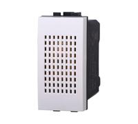 Suoneria, campanello, Moduli Bianchi, Compatibile Con BTicino Living, frutti, interruttori, pulsanti, deviatori, dimmer, sensori, PIR, buzzer, Per Placche originali e compatibili