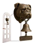 Suoneria per Apertura Porta, Canina Benvenuto Sonaglio Porta, Decorazione da Parete in Resina a Tema Animale per Cancello Ingresso Portico Interno Esterno Regalo Casa Ufficio Inaugurazione