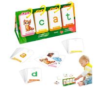 Suoni di lettere Flash Card, giochi di scuola materna,impara a leggere i giochi di parole - Leggi ortografia giochi di apprendimento in età prescolare, giochi di costruttori di parole con 80 carte per