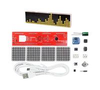 Suono attivato Matrici LED Kit Orologio Con Materiali PC Sorgente di Luce Ambientale Per Home Office Decor Camera da letto/ufficio Decorativo Ritmo Luce