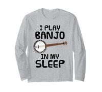 Suono il banjo nel sonno, musicista folk divertente Maglia a Manica