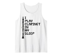 Suono il clarinetto nel sonno, musicista divertente Canotta