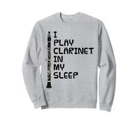 Suono il clarinetto nel sonno, musicista divertente Felpa