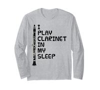 Suono il clarinetto nel sonno, musicista divertente Maglia a Manica