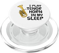 Suono il corno tenore nel sonno, musicista divertente PopSockets PopGrip per MagSafe