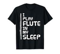 Suono il flauto nel sonno, musicista divertente Maglietta