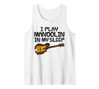 Suono il mandolino nel sonno, musicista folk divertente Canotta