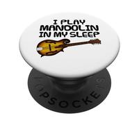 Suono il mandolino nel sonno, musicista folk divertente PopSockets PopGrip Adesivo