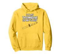 Suono il trombone nel sonno, musicista divertente Felpa con Cappuccio