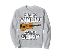Suono il violino nel sonno, violinista musicista divertente Felpa