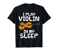 Suono il violino nel sonno, violinista musicista divertente Maglietta