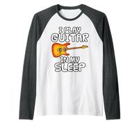 Suono la chitarra nel sonno, chitarrista elettrico Maglia con Maniche Raglan