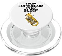 Suono l'eufonio nel sonno, musicista divertente PopSockets PopGrip per MagSafe