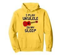 Suono l'ukulele nel sonno, musicista divertente Felpa con Cappuccio