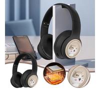 Suono senza perdite! Cuffie Bluetooth ergonomiche circumaurali, stereo wireless e cablate pieghevoli, compatibili con telefono/PC, morbidi padiglioni