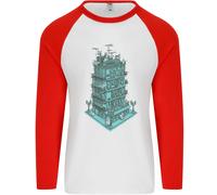 Suono Zone Musica Dj Djing Hi-Fi Festival Uomo L/S Baseball T-Shirt