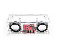 Suoumwa Kit Altoparlante Bluetooth Fai-da-Te Mini Amplificatore Audio Stereo Domestico Kit Elettronici Fai-da-Te per Esercitazioni di Saldatura con Guscio