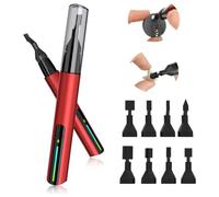 Suoumwa Smerigliatrice per reciproca, mini levigatrice a penna, ricarica rapida USB, penna abrasiva portatile per piccoli lavori di rettifica, fai da te