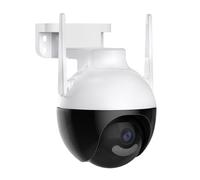 Suoumwa Telecamera IP Icsee WiFi 4K 4MP PTZ Auto Tracking A Colori per La Sicurezza Domestica, Audio, Videosorveglianza Esterna, Spina UE