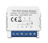 Suoumwa Tuya Smart WiFi Interruttore Della Luce Controllo A 1 Via Mini Interruttore Controllato da Yandex Home Facile da Installare Facile da Usare