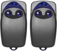 Suoxiom 2 Pezzi 433.92MHz Telecomando Cancello per NICE FlO2r-s, Telecomandi 2 Tasti Rolling Code per Nice Bella Porta Automatica Compatibile con Ricevitori FLOXR FLOXIR FLOX2R OXI OX2