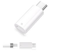 Suoxiom Adattatore USB-C per A-pple Pencil (1° Gen) - Adattatore bianco L1ghtn1ng a USB-C per penna A-pple per i-Pad Type C Charger Adapte Connector 1° Generation Pencil per convertitore iPh0ne
