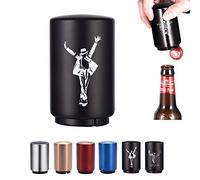 SUOXU Apribottiglie automatico, in acciaio inox magnetico apribottiglie, apribottiglie per vino, birra, bibite, accessori da cucina, regalo per gli amanti della birra da uomo (ballera)