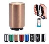 SUOXU Apribottiglie automatico magnetico, regalo per birra, festa del papà, in acciaio inox, per mani deboli e artrite, accessorio da cucina, regalo di Natale